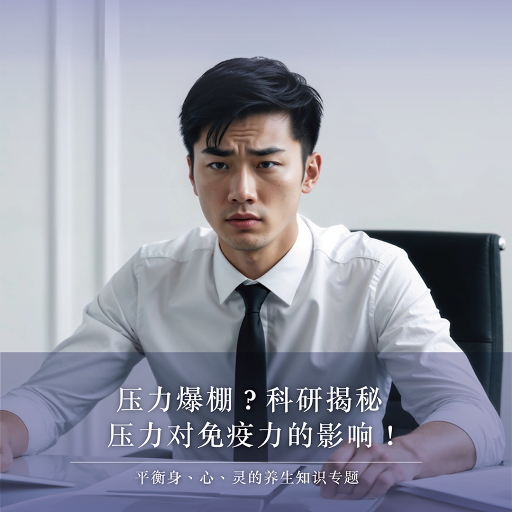 压力爆棚？科研揭秘压力对免疫力的影响！